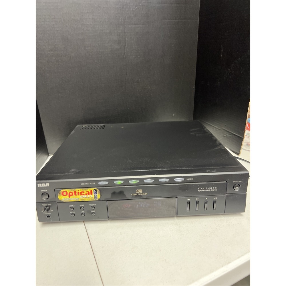 RCA 5 Disc CD Changer‎ Model: RP8075RS Optical Tested And Working Great